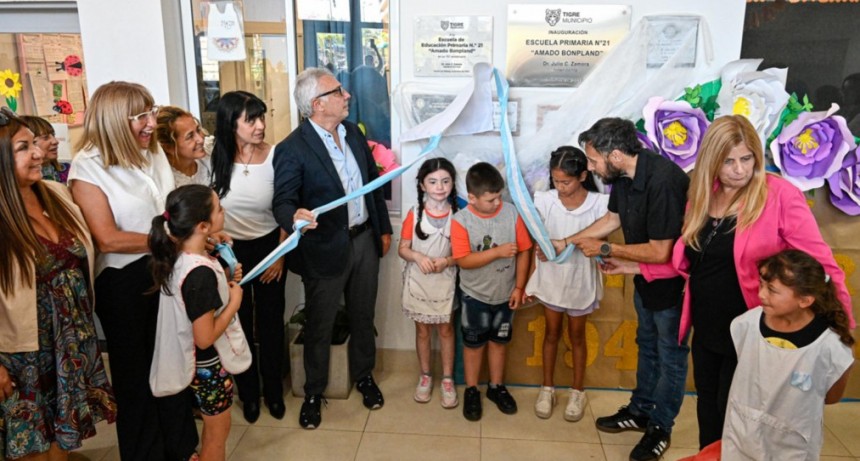 Con la presencia de Julio Zamora, la Escuela Primaria N&ordm;21 &ldquo;Amado Bonpland&rdquo; de Rinc&oacute;n de Milberg celebr&oacute; su 75&deg; aniversario