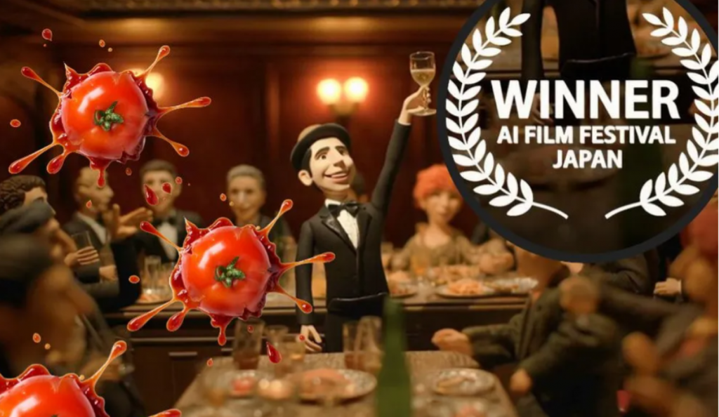Orgullo por el cortometraje sobre Carlos Gardel hecho con Inteligencia Artificial que ganó un premio