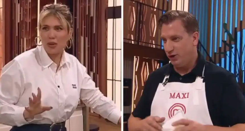 La broma de doble sentido de Maxi López a Wanda Nara en MasterChef Celebrity: 