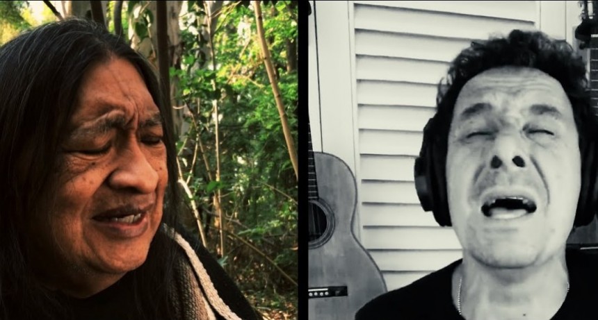 Ricardo Mollo y Rubén Patagonia recrearon en lengua mapuche el clásico de Divididos “Par mil”