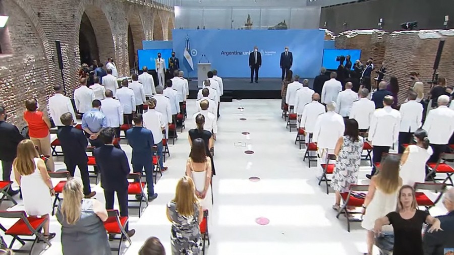 El Presidente encabezó ceremonia de ascenso de miembros de las Fuerzas Armadas