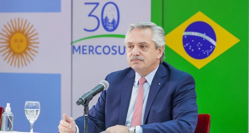 El Presidente participa en la cumbre virtual del Mercosur