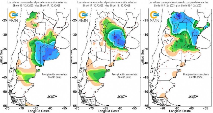 Lluvias que fortalecen: el registro completo, zona por zona, de los últimos días