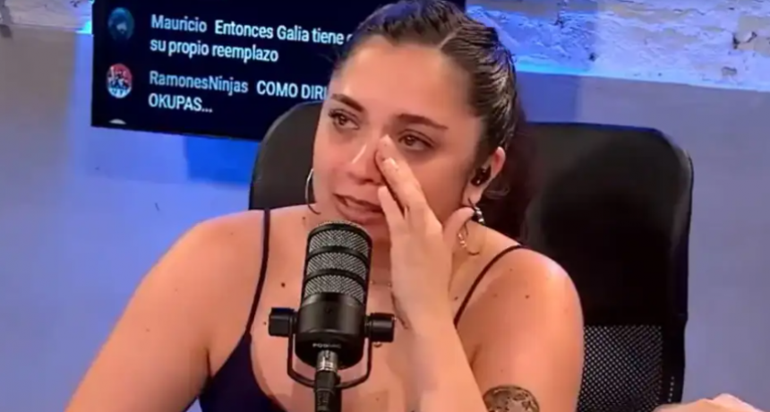 Galia Moldavksy quebró en llanto al despedirse de su programa de streaming: 