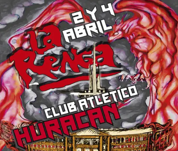 La Renga vuelve a Huracán con dos noches de rock en abril de 2026